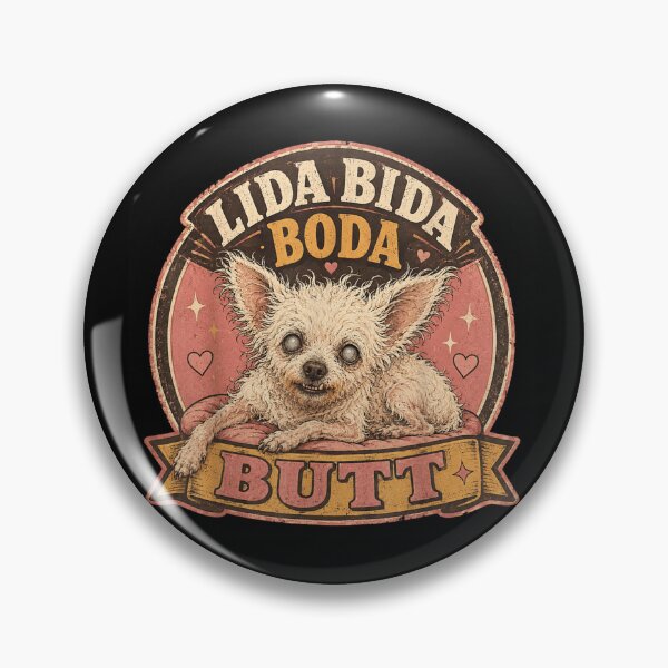 Item preview, Lida Bida Boda Butt Funny Vintage Ugly Chihuahua Dog Portrait designed and sold by LakenDraphil.