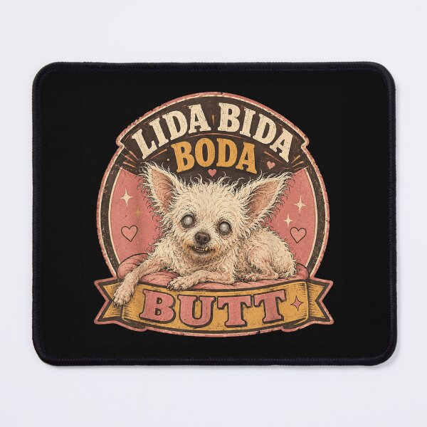 Item preview, Lida Bida Boda Butt Funny Vintage Ugly Chihuahua Dog Portrait designed and sold by LakenDraphil.