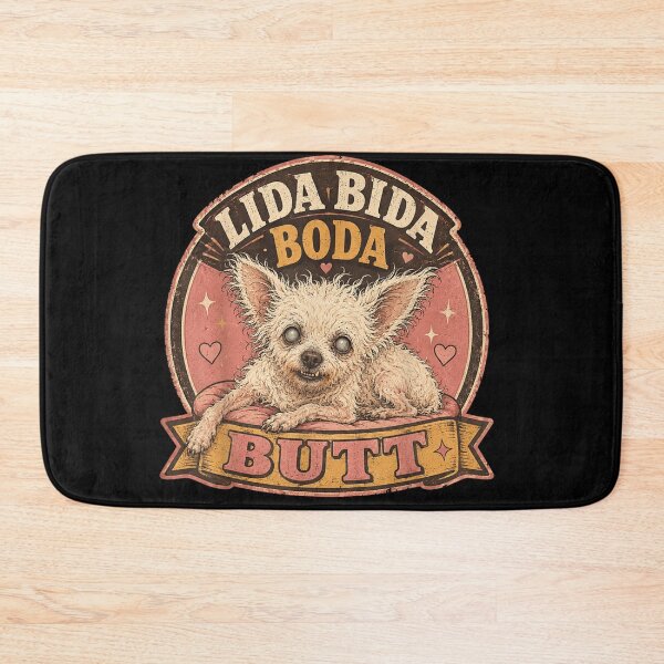 Item preview, Lida Bida Boda Butt Funny Vintage Ugly Chihuahua Dog Portrait designed and sold by LakenDraphil.