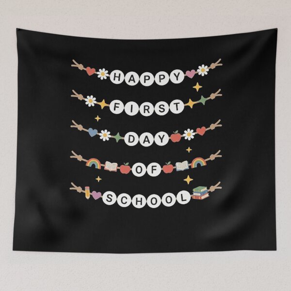 Item preview, Happy First Day of School Friendship Bracelets Teacher Kids designed and sold by clothesy7.