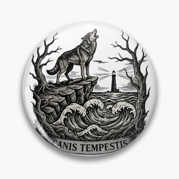 Item preview, Lupus Noctis - Gothic Wolf Howling at Moon Dark Art designed and sold by GoGreenlove.