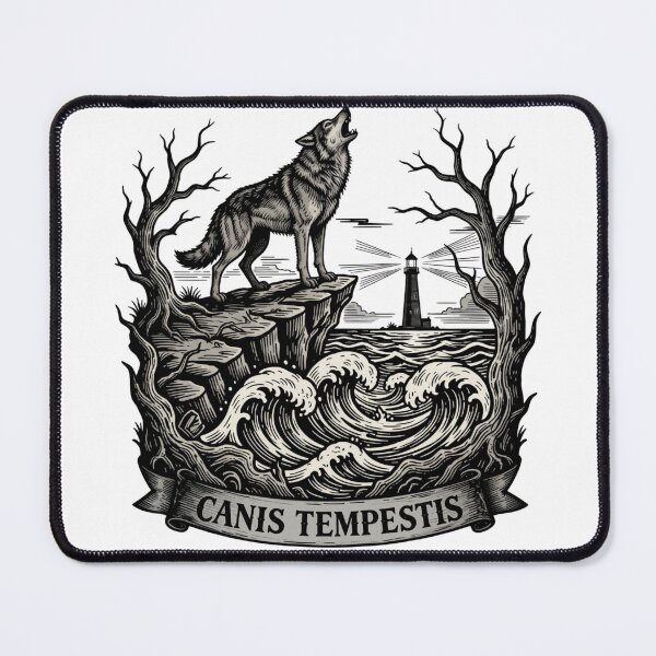 Item preview, Lupus Noctis - Gothic Wolf Howling at Moon Dark Art designed and sold by GoGreenlove.