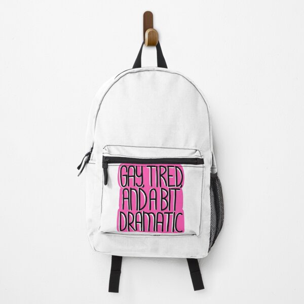 Item preview, Gay, Tired & a bit Dramatic - Funny LGBTQ Quote designed and sold by TaaLoveDesigns.