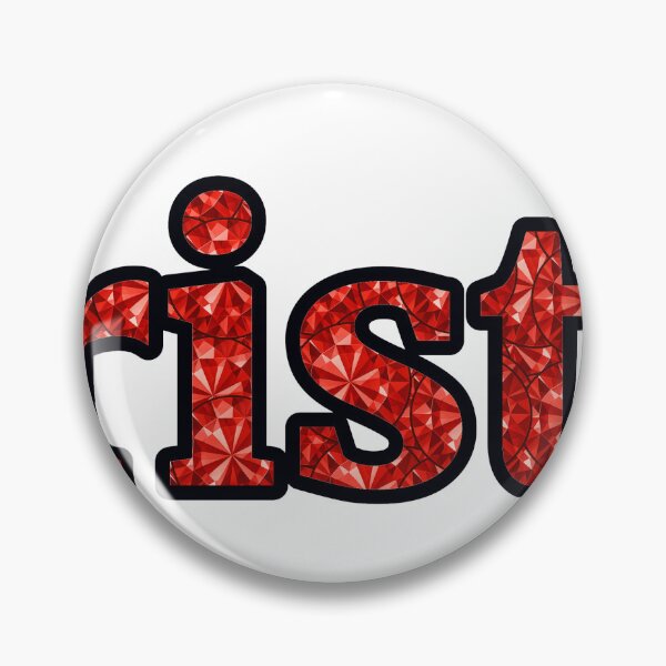Item preview, Christine Girl Name Red Rhinestone Texture designed and sold by TheIconSmith.