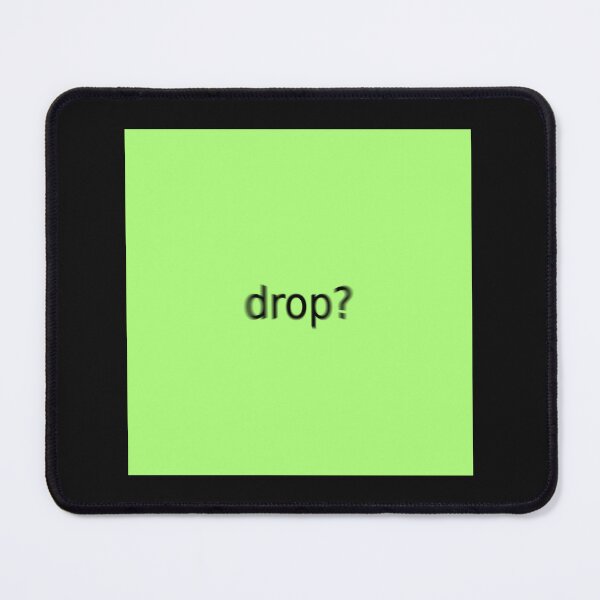 Item preview, Supreme Green Drop Question Mark Square designed and sold by Dancing Papaya.