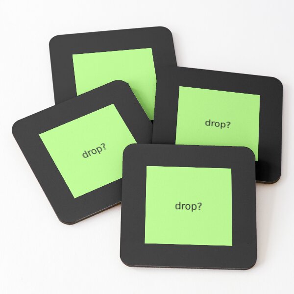 Item preview, Supreme Green Drop Question Mark Square designed and sold by Dancing Papaya.