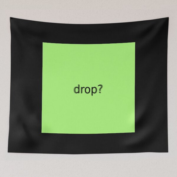 Item preview, Supreme Green Drop Question Mark Square designed and sold by Dancing Papaya.