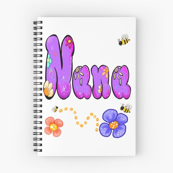Item preview, Nana Name - personalised,personalized custom name with honey e bees and flowers designed and sold by Artonmytee.