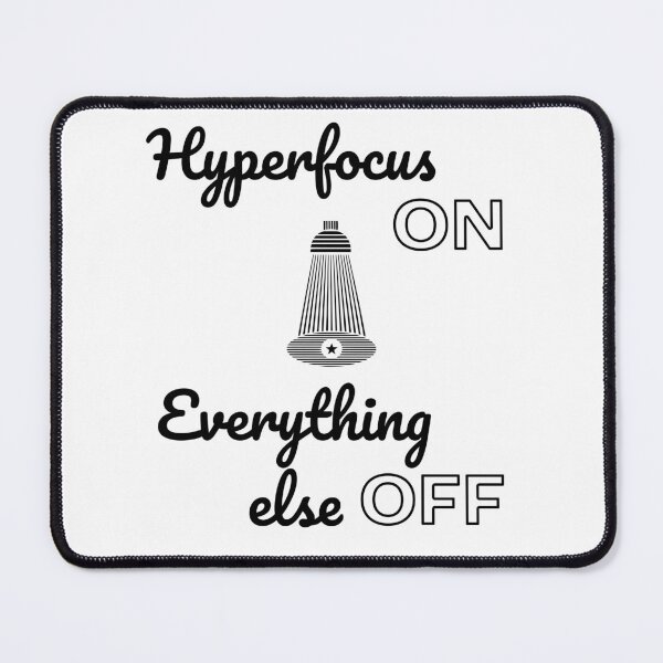 Item preview, Hyperfocus On Everything Else Off – Funny AuDHD ADHD Sticker designed and sold by lenalenspod.