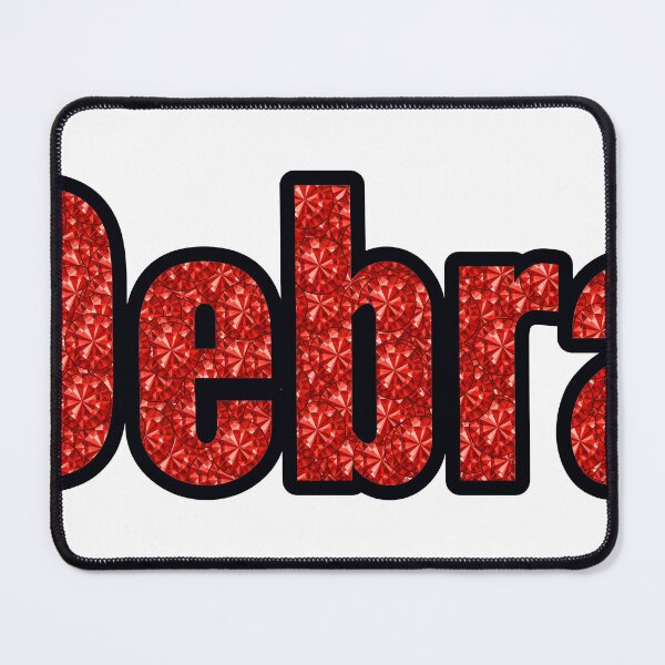 Item preview, Debra Girl Name Red Rhinestone Texture designed and sold by TheIconSmith.