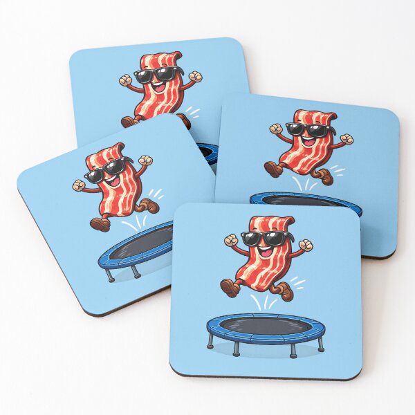 Item preview, Funny Breakfast League Bacon Trampoline Shirt designed and sold by BROHLine Studio.