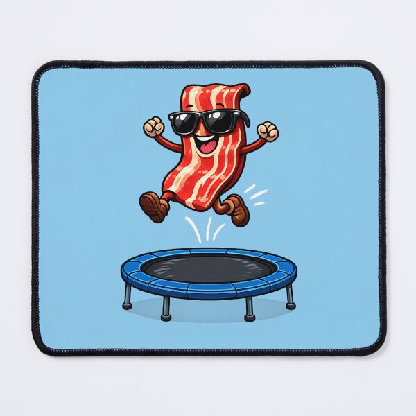 Item preview, Funny Breakfast League Bacon Trampoline Shirt designed and sold by BROHLine Studio.