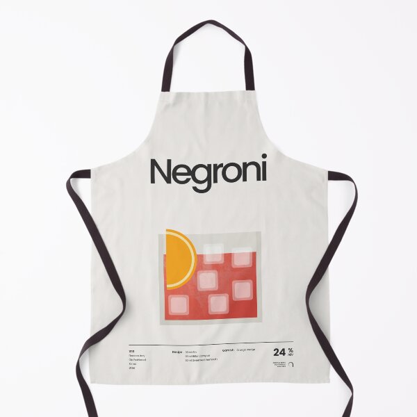 Item preview, Negroni Cocktail Minimalist Illustration designed and sold by archetype prints.