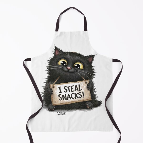 Item preview, Snack thief black cat Clawde designed and sold by LawlessClawde.