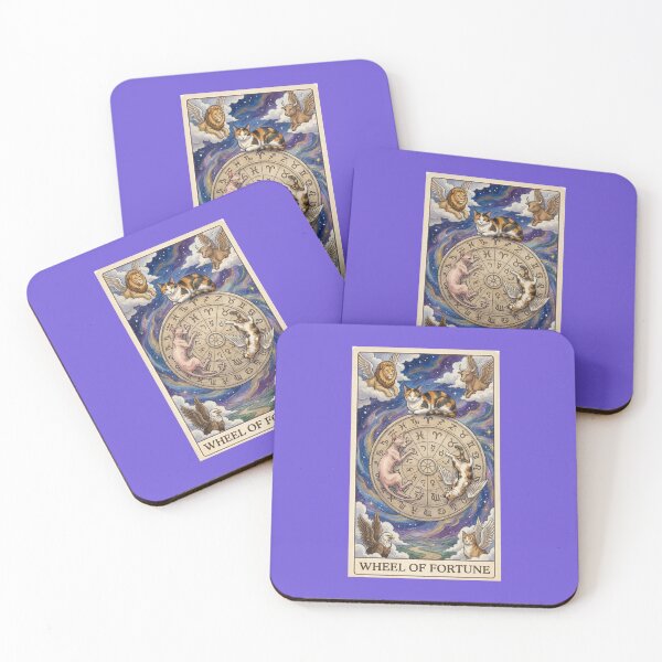 Item preview, Wheel of Fortune Cat Tarot - Cosmic Sphynx and Calico Destiny Art designed and sold by Akros-.