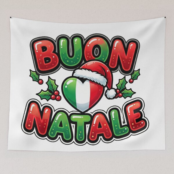Item preview, funny italian xmas santa tree buon natale designed and sold by ArtDesignTp.
