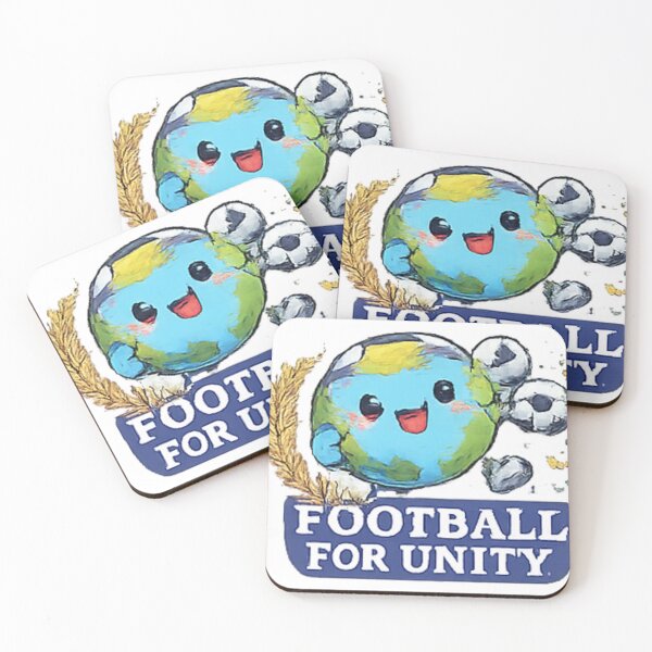 Item preview, Football for Unity Sticker | World Soccer Peace Design | Cute Earth Football Fan Art | Global Football Community Illustration designed and sold by myteesmypassion.
