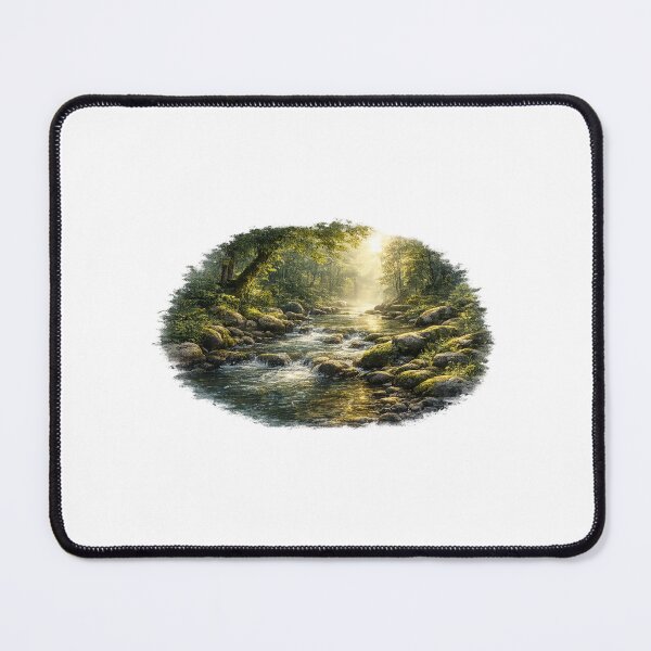 Item preview, Golden Light Forest River Design designed and sold by Ishratparween11.