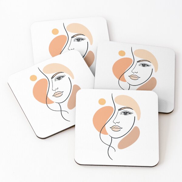 Item preview, Minimalist Abstract Female Face Line Art Boho Aesthetic designed and sold by Krincydigitalart.