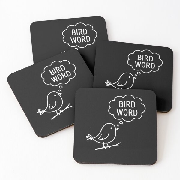 Item preview, Cute Bird Word Thought Bubble Graphic designed and sold by GiggleInkTees.