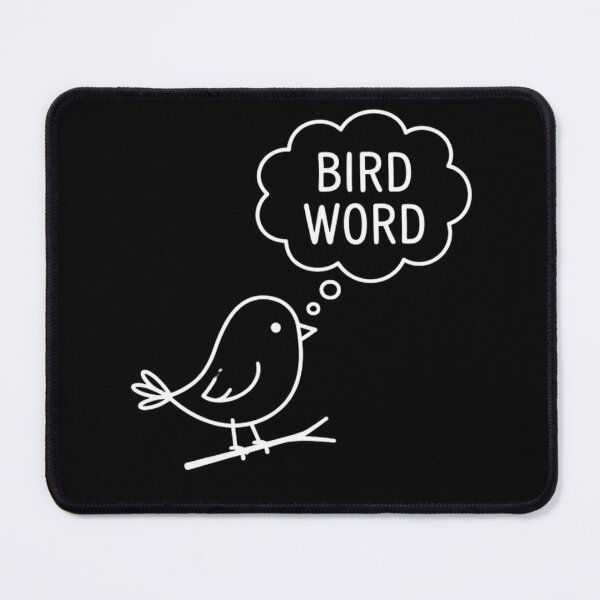 Item preview, Cute Bird Word Thought Bubble Graphic designed and sold by GiggleInkTees.