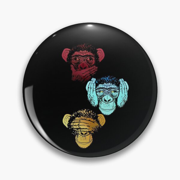 Item preview, Three Wise Monkeys - Neon Streetwear Pop Art Monkeys designed and sold by gokhanuzen.