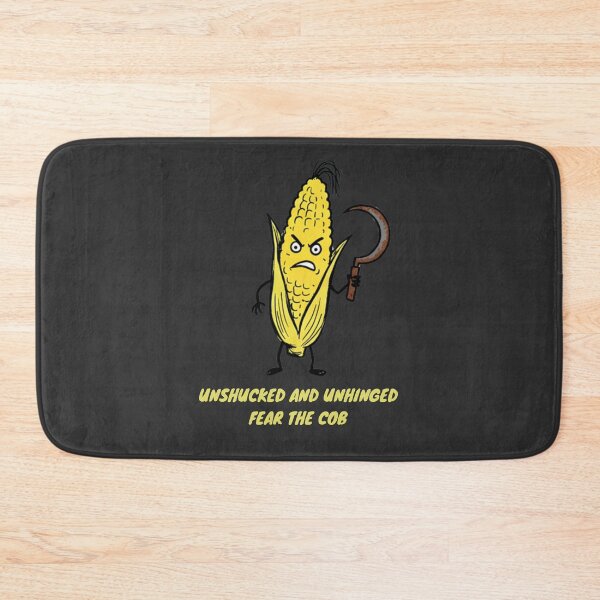 Item preview, Angry Corn With Sickle Cartoon Grim Reaper Veggie designed and sold by PM.