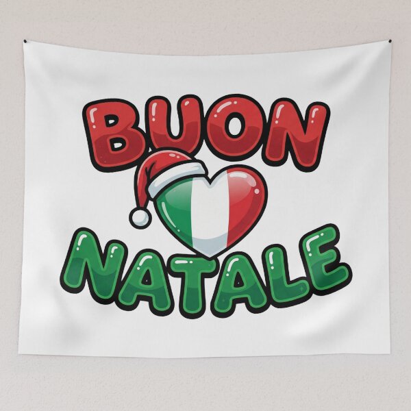 Item preview, vintage buon natale xmas santa christmas designed and sold by ArtDesignTp.