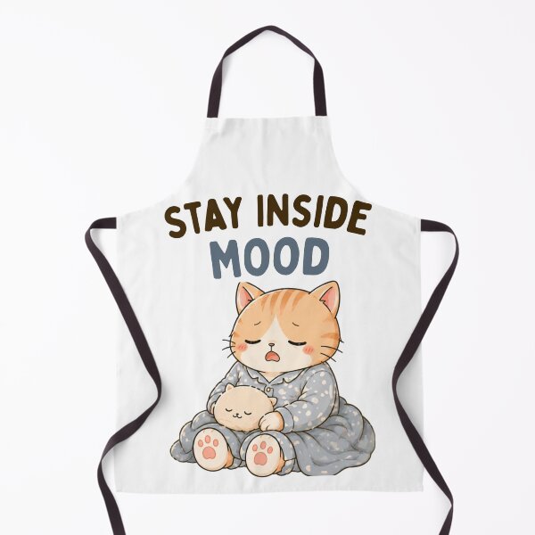 Item preview, Stay Inside Mood Cat | Cute Kawaii Aesthetic | Cozy Sleepy Design designed and sold by The Mood Index.