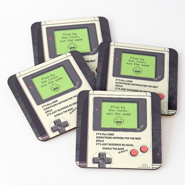 Item preview, Retro Gamer Gameboy Aesthetic - Play By The Rules Comic Art designed and sold by Hen-C-Art.