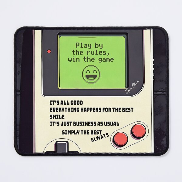 Item preview, Retro Gamer Gameboy Aesthetic - Play By The Rules Comic Art designed and sold by Hen-C-Art.