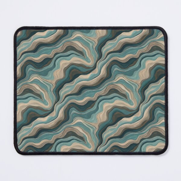Item preview, Earthy Swirl Coastal Flow Abstract Wave Pattern designed and sold by MythicCotton.