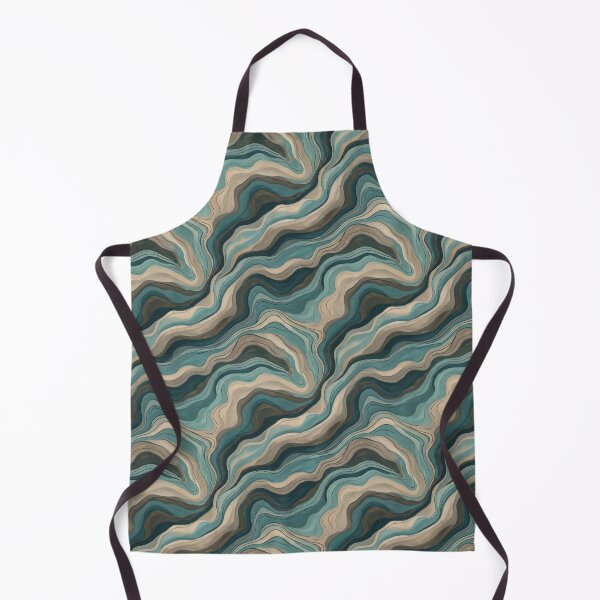 Item preview, Earthy Swirl Coastal Flow Abstract Wave Pattern designed and sold by MythicCotton.