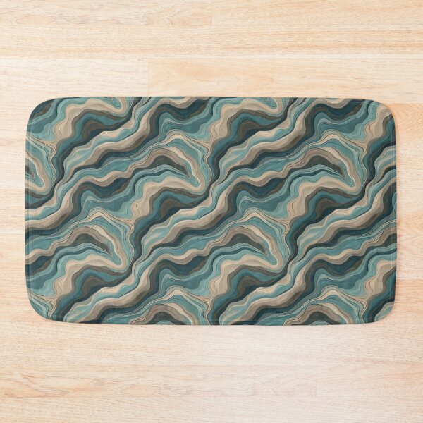 Item preview, Earthy Swirl Coastal Flow Abstract Wave Pattern designed and sold by MythicCotton.
