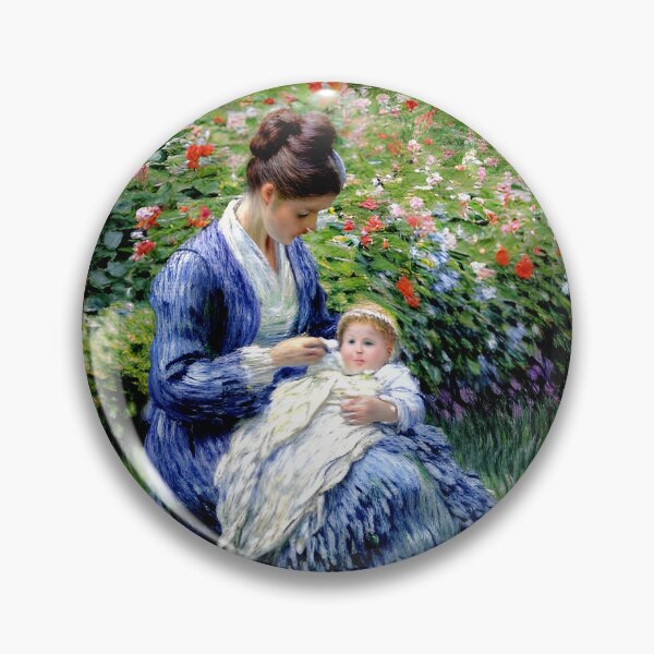 Item preview, Camille Monet with Jean in the Garden: An Impression of Motherhood, Light, and Everyday Life  designed and sold by artdesignsnow.