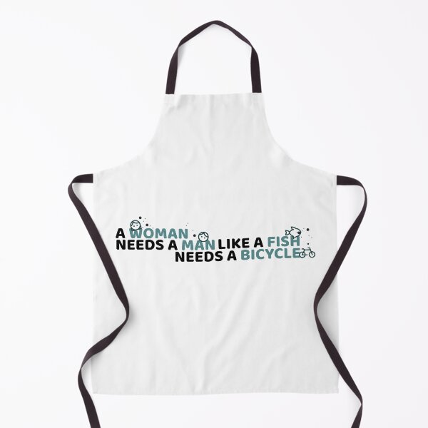 Item preview, 'A woman needs a man like a fish needs a bicycle' designed and sold by Papertowall by Jellyee.