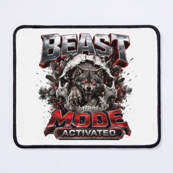Item preview, Beast Mode Activated – Aggressive Wolf Skull Artwork designed and sold by THAMIM REALITY 2.0.
