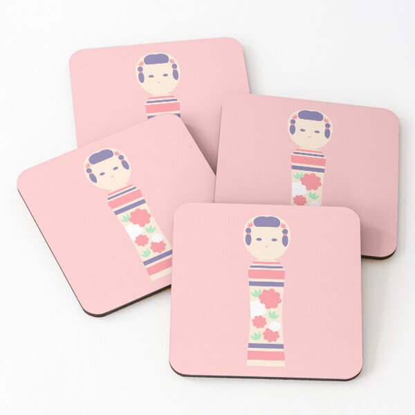 Item preview, Cute Japanese Kimono Doll - Modern  Style - pink designed and sold by Ama Zuan.