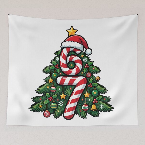 Item preview, six seven winter holiday humor xmas 67 designed and sold by ArtDesignTp.