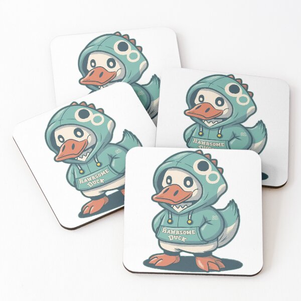 Item preview, Rawrsome Duck Cute Dinosaur Hoodie Mascot Streetwear Cartoon Graphic designed and sold by DesignArtist.ia.