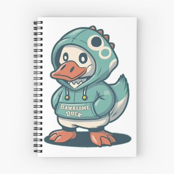 Item preview, Rawrsome Duck Cute Dinosaur Hoodie Mascot Streetwear Cartoon Graphic designed and sold by DesignArtist.ia.