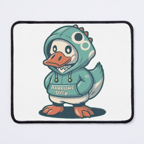 Item preview, Rawrsome Duck Cute Dinosaur Hoodie Mascot Streetwear Cartoon Graphic designed and sold by DesignArtist.ia.