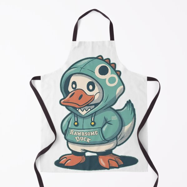Item preview, Rawrsome Duck Cute Dinosaur Hoodie Mascot Streetwear Cartoon Graphic designed and sold by DesignArtist.ia.