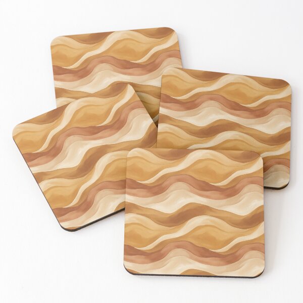 Item preview, Earthy Swirl Desert Waves Abstract Retro Pattern designed and sold by MythicCotton.