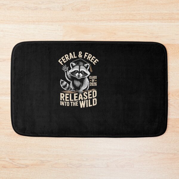 Item preview, Feral & Free Class of 2026 Raccoon Graduate designed and sold by SuperAndSocial.