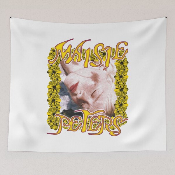Item preview, Yellow Flower Border Pop British Singer designed and sold by GlamRetro.