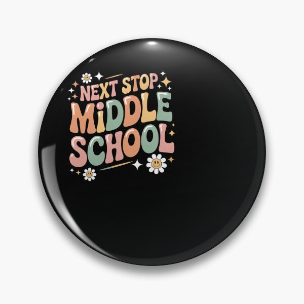 Item preview, Next Stop Middle School Student Groovy Design designed and sold by SuperAndSocial.