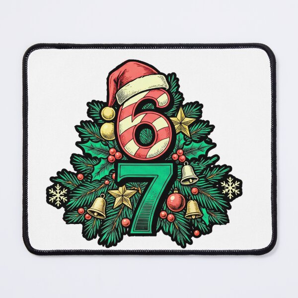 Item preview, funny six seven holiday candy cane 67 xmas designed and sold by ArtDesignTp.
