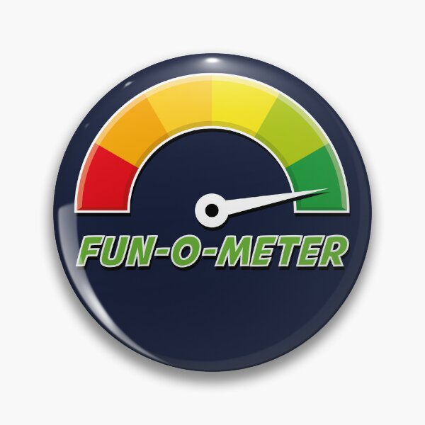 Item preview, Fun-o-Meter / Fun Meter Large (for dark backgrounds) designed and sold by STUDIO-72.