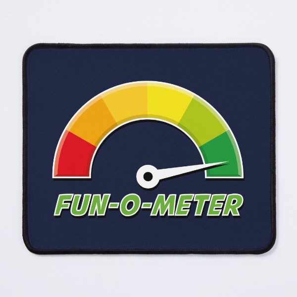 Item preview, Fun-o-Meter / Fun Meter Large (for dark backgrounds) designed and sold by STUDIO-72.
